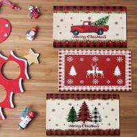 Country Santa Gnome Placemat Country Santa คนแคระ Placemat ความต้านทานการสึกหรอของโรงแรมโต๊ะกาแฟอุปกรณ์จัดเลี้ยงโรงแรมร้านกาแฟห้องครัวร้านอาหารของขวัญที่ยอดเยี่ยม