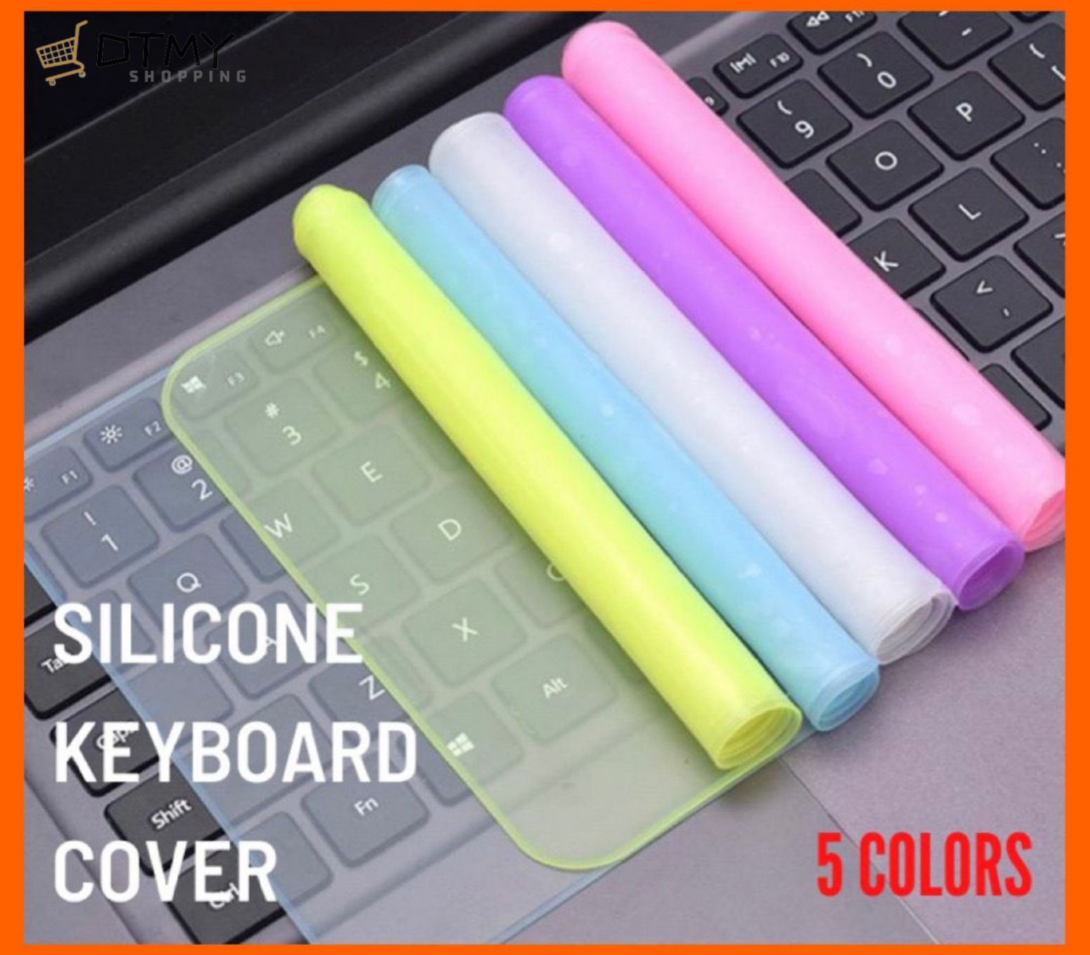(11-17 inches) PREMIUM QUALITY Universal Silicone Keyboard Protector cover for Laptop pelapik papan kekunci Laptop silicone protective keyboard film