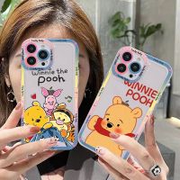 (Bishop Belle)เคสวินนี่เดอะพูห์สุดน่ารักสำหรับ iPhone,เคสโทรศัพท์สำหรับ iPhone 11 12 13 Mini Pro Max 14