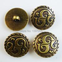 15PCS 25MM Bronze Stripe Lace Dyed RESIN Buttons Coat Boots Sewing Clothes Accessories R-017