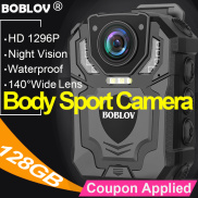 Boblov T5 Cơ Thể camera hành động mini 1296P 128GB 4000MAh nhìn trong đêm