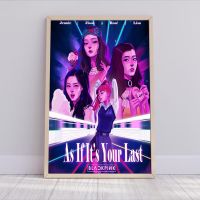 Blackpink Kpop Canvas Wall Art-โปสเตอร์สไตล์สำหรับตกแต่งห้องนั่งเล่น