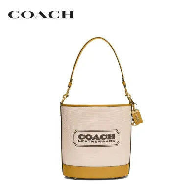 COACH กระเป๋าสะพายไหล่ผู้หญิงรุ่น Dakota Bucket Bag สีเหลือง CH739 B4VI3