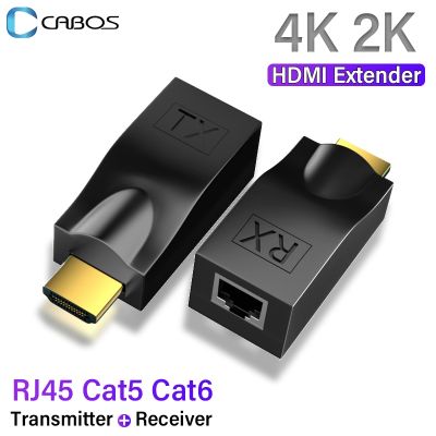 30m Hdmi Rj45 Network Cable Extender Converter Hdmi Cable Extender Cat6 - 4k Hdmi - Aliexpress