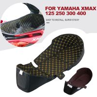 ♚¥ สำหรับ Yamaha XMAX 300 400X สูงสุด125 250 XMAX300ที่นั่งรถจักรยานยนต์กล่องเก็บของหนังที่เก็บของท้ายรถแผ่นหุ้มกันรอยรองกระเป๋า