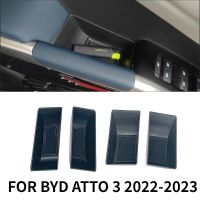 สำหรับ BYD Atto 3หยวนบวก22-23ปีที่วางแขนประตูรถยนต์ภายในรถ ABS เคสกล่องเก็บของ Byd Act 3อุปกรณ์เสริมรถยนต์