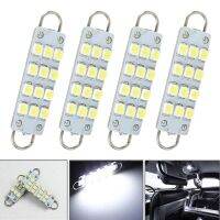 4x Car Interior Light Festoon Bulb Rigid Loop 44mm 12 SMD LED 561 562 567 3528 12V Light For Door Lights Dome Light Bulbs White