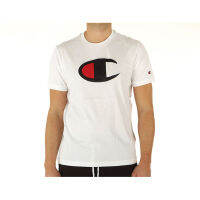 CHAMPION MEN - EU เสื้อยืดแขนสั้นผู้ชาย-ไซส์ยุโรป CREWNECK T-SHIRT  214405-WW001