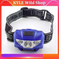 KYLE Wild Shop Mini LED Headlamp Frontal Flashlight AAA Battery Small Head Light Lamp Torches Headlight For Hinking