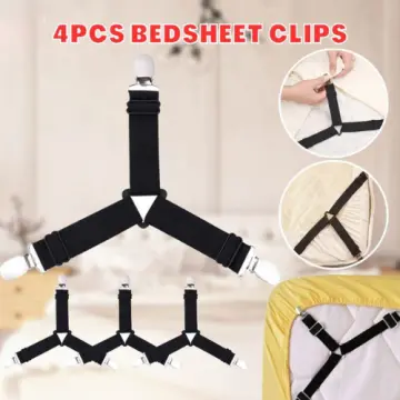 8PCS Bed Sheet Clips Non-Slip Fitted Grippers Clip Set Socks Fixator Holder