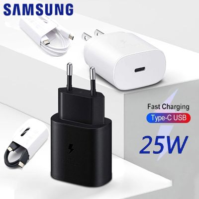 Original Samsung 25W Charger Galaxy A13 A53 A73 S22 S21 S20 FE 5G Super Fast Charge Usb Pd Type C Cable For A52 A72 F52 Chargeur