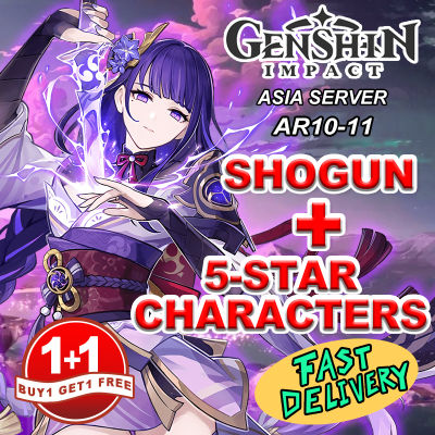【BUY ONE TAKE ONE】Genshin impact ID【Fast delivery】shogun+other characters combination low AR