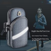 ☈☫▩ Luminous Waterproof Sport Armband Bag Running Jogging Gym Arm Band Mobile Phone Bag Case Cover Holder For IPhone 13 14 Pro Max