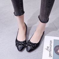 Atikota ashion Pointed Flats Shoes Casual Shallow Mouth PU Single Shoes Ladies Work Shoes