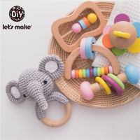 Newborn Birthday Box Shape Sorter Toys Baby rattle Crochet Elephant Toy Educational sleep Montessori Toys For Children Xmas Gift