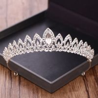 Ailibride มงกุฎพลอยคริสตัลมงกุฎเจ้าสาวมงกุฎแบบบาร็อค Tiaras สำหรับผมจัดงานแต่งงานและเครื่องประดับเจ้าหญิง