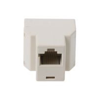 RJ45 CAT5 CAT5E อะแดปเตอร์เชื่อมต่อ1to2เครือข่ายอีเธอร์เน็ต