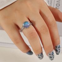 [COD] RZ0711 niche design indifferent feeling cool female personality round light luxury index finger ring