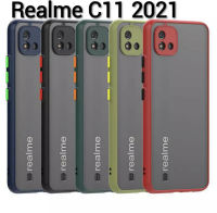 ส่งจากไทย เคสขอบสีผิวด้าน เคสมือถือ REALME Realme C20 / Realme C11 2021 / Realme Narzo50i เคสขอบสีหลังด้าน เคสกันกระแทก ขอบนิ่มหลังแข็ง ป้องกันกล้อง 02