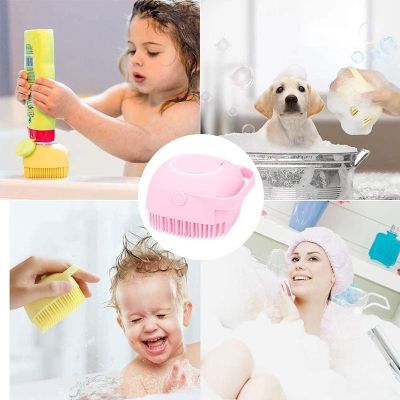 ☋❅✴ New Pet Dog Cat Shampoo Massager Brush Cat Comb Grooming Scrubber Shower Brush for Bathing Hair Soft Clean Silicone Brushes