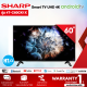 ส่งฟรีทั่วไทย SHARP AQUOS 4K TV รุ่น 4T-C60CK1X ขนาด 60 นิ้ว