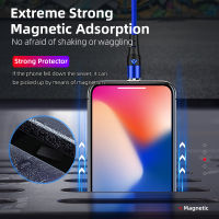 Super fast charging Rotating magnetic data line 3a5a charging data transmission three in one Android type-C magnetic charging wire