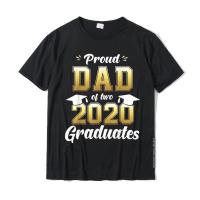 Proud Dad Of Two 2020 Graduates Shirt Senior 20 Twins Gift T-Shirt Discount Men Tops Tees Printed On Tshirts Cotton Custom