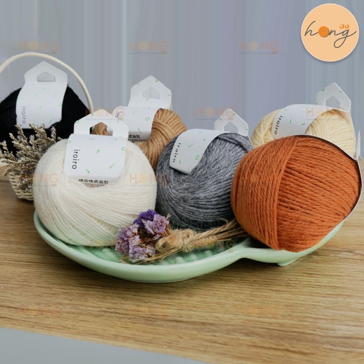 ไหม-daruma-iroiro-yarn-wool-100-มี-15สี-01-1410-70m