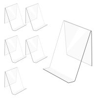 6 Pack Acrylic Book Stand,Clear Acrylic Display Stand, Clear Holder for Displaying Pictures,Jewelry,Watch Display Stand