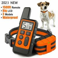 Collar Rechargeable Vibration With Training Electric Shock Control 500M Collars Dog Remote Training Dogs Pet Sound Waterproof