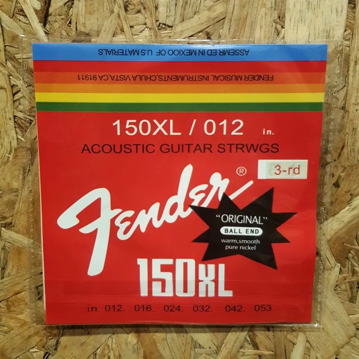 Fender 3rd Acoustic Guitar String Number 3 150XL / 012 Custom Light ...