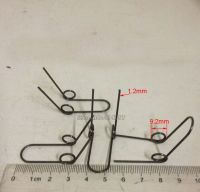 15ชิ้นสปริงแรงบิดสปริงสแตนเลส S 1.2มม. สปริงแรงบิดปรับแรงตึงลวด