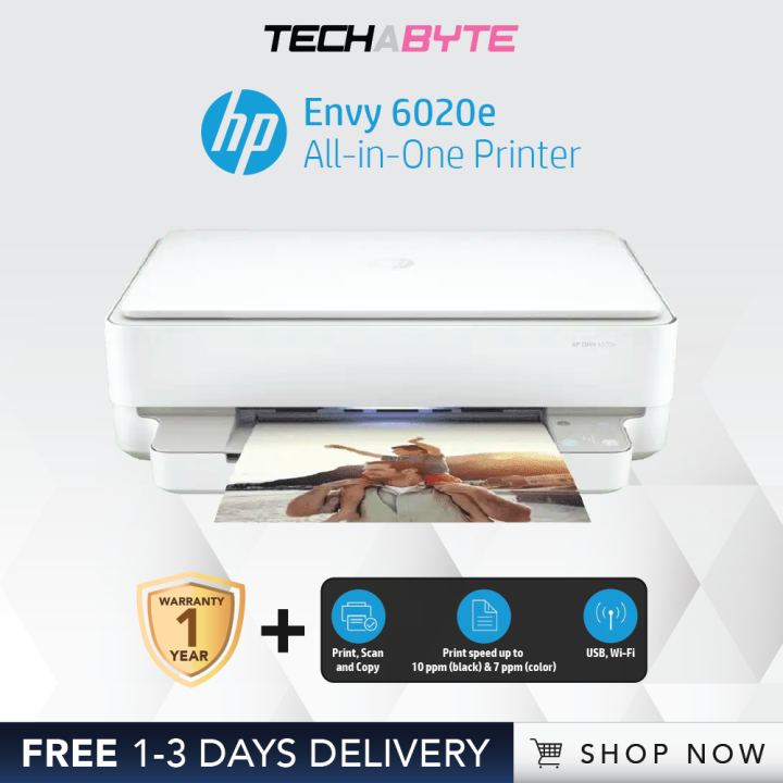 Hp Envy 6020e All In One Printer Lazada Singapore 0105