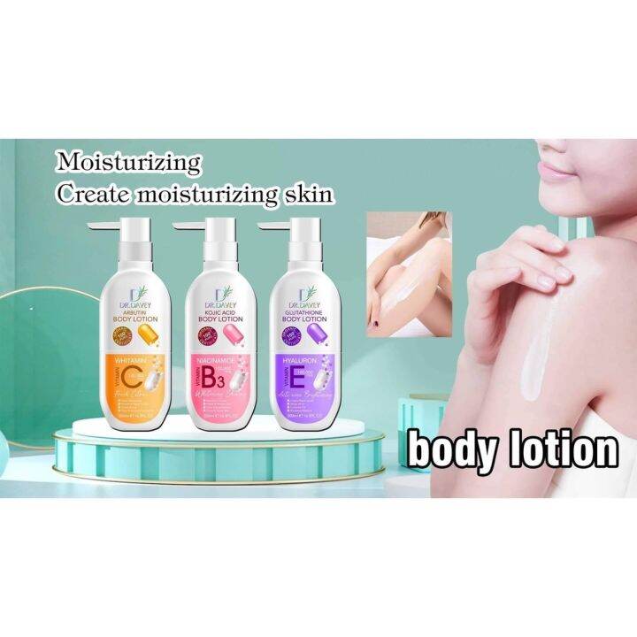 DR.DAVEY ARBUTIN KOJIC GLUTATHIONE BODY LOTION 500ml Lazada PH