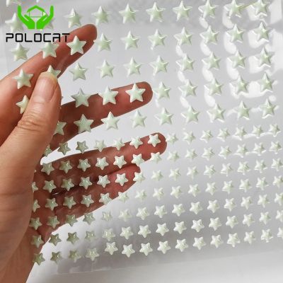 Polocat Luminous Stars Dots Wall Sticker Kids Room Home Decor Decal Glow DIY Stickers