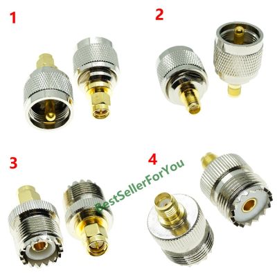 1Pcs SMA Male Female to UHF PL259 Male Female SO239 Plug RF Adapter Connector Radio Electrical Connectors