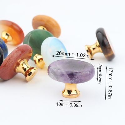 ❀♕﹊ Nature Stone Crystal Drawer Handles Natural Stone Cabinet Wardrobe Shoes Door Drawer Knobs Gift Box Decoration Handle Furniture