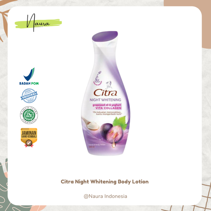 Citra Body Lotion Night Whitening 230ml Lazada Indonesia