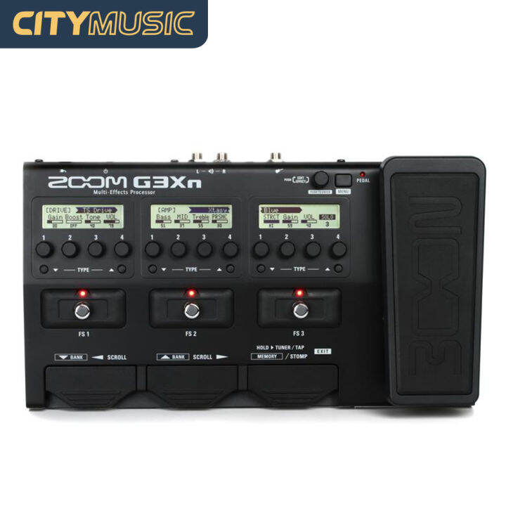 Zoom G3Xn Pedalboardstyle Guitar Multieffects with 5 Amp Models, 5