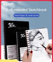 Mont Marte ขดลวดเกลียว Sketchbook A3/A4/A5หนากระดาษ120แผ่นสมุดจดบันทึกเปล่าไดอารี่การวาดกราฟิติ110กรัม