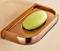 ☜❡ NEW Rose Gold Brass Bathroom Accessory Wall Mounted Soap Dishes Holder lba871