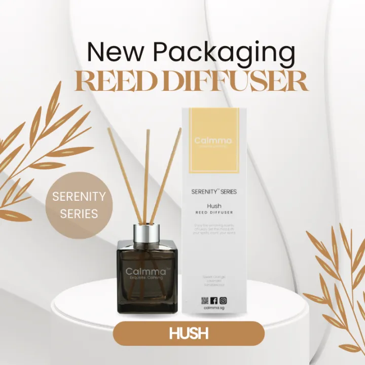 SG Brand] Calmma ;️ Hush Reed Diffuser, Serenity Series Fragrance, Home  and Living ; Room Aromatherapy