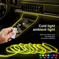 Universal Led Strip Ambient Lights อุปกรณ์ตกแต่งภายในรถยนต์ตกแต่งบรรยากาศ USB RGB Neon Dashboard แถบแสงประตู5V