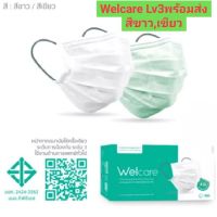 เวลแคร์ แมสก์ Welcare Mask Level 3 Medical Series หน้ากากอนามัย ทางการแพทย์ ระดับ 3 (สีเขียว) พร้อมสายคล้อง