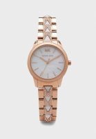 นาฬิกาข้อมือผู้หญิง MK6674 MICHAEL KORS Runway Mother of Pearl Dial Rose Gold Tone Stainless Steel L