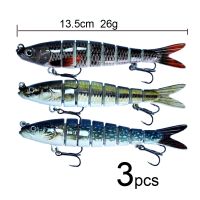 【hot】✢ 3pcs/lot Sinking 8 Segements Jointed Swimbait Fishing Lures Mandarin Pike Bass In Sea Lakes Pond