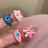 Punk eyes ring Fashion Color Eyes Couple party Accessories