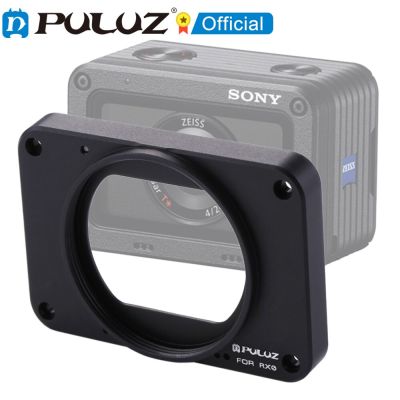 PULUZ เคสสำหรับ Sony RX0อะลูมินัมอัลลอยแผงด้านหน้า + ที่กรองรังสียูวี37มม. + ม่านบังแดด + สกรู + ไขควงสำหรับ Sony