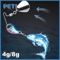 PETIHOME รอกสปินเนอร์ จม หมุน ช้อนโลหะ เลื่อม เหยื่อตกปลาโลหะ Wobblers Crankbaits ตะขอแหลม VIB ล่อ