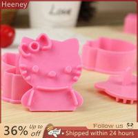 ? Heeney 2pcs Kawaii hellokts Anime มินิบิสกิตแม่พิมพ์การ์ตูนน่ารัก3D Cat Shape Tools